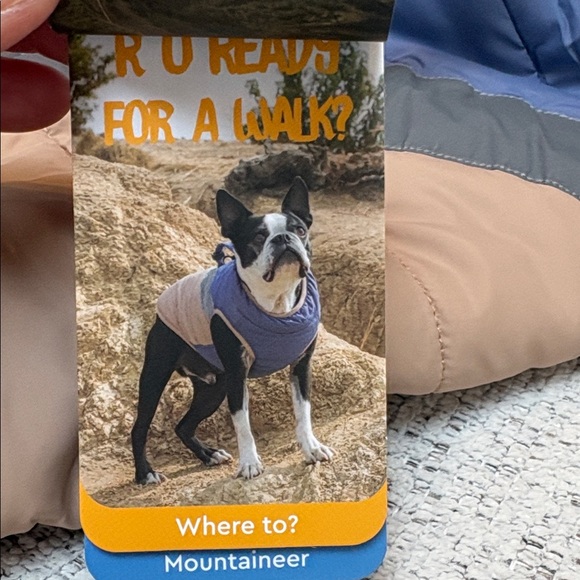 gooby Mountaineer Dog Jacket Blue, Tan, Gray NWT Size XL 100% Nylon - Picture 12 of 16